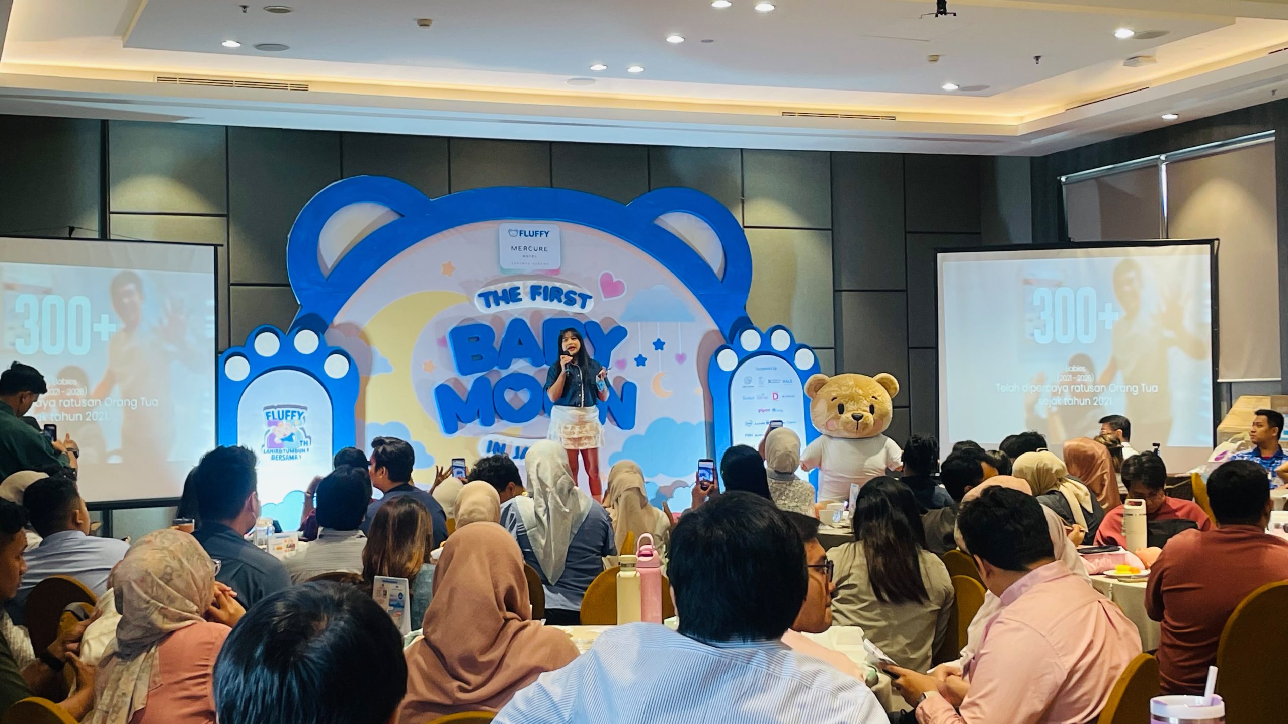 Acara bertema The First Baby Moon digelar di Grand Mercure Jakarta Kemayoran, Jakarta, Sabtu (19/9/2026).